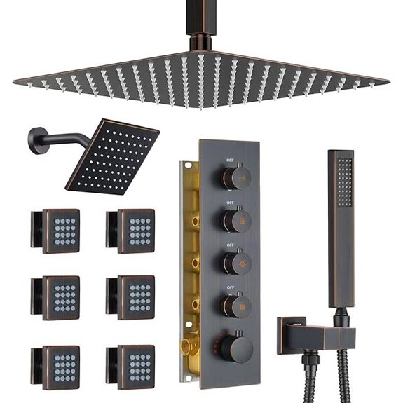 Dasan Dual Shower System with Rainfall and Jets