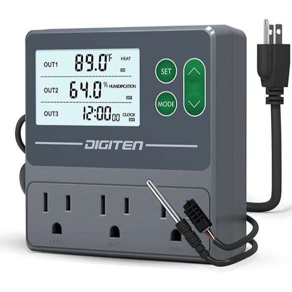 Dual Probe Temperature & Humidity Controller with Independent Sensors