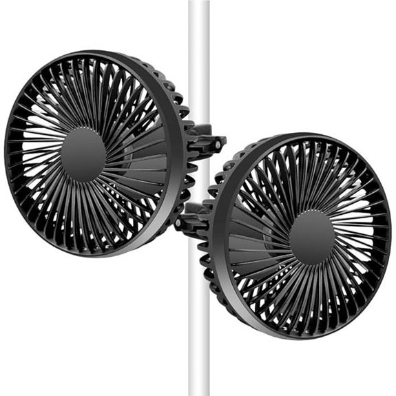 Grow Tent Ventilation Fans (2 Pack) with Thermostat