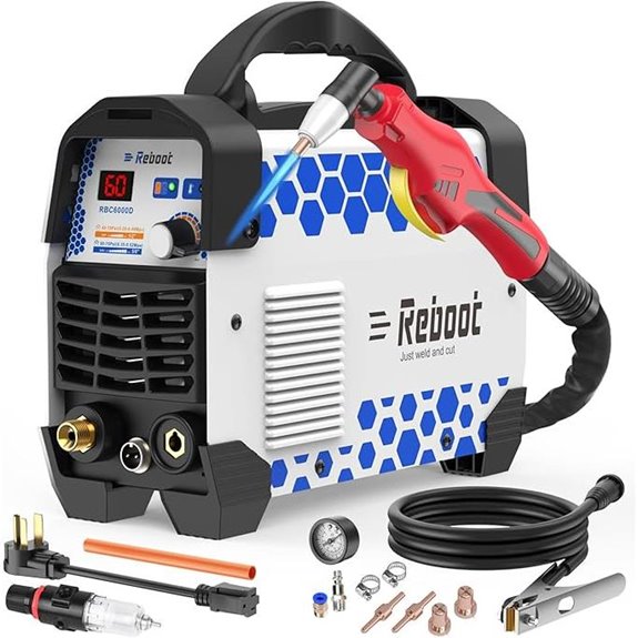 Reboot 60A Plasma Cutter Dual Voltage with Air Regulator