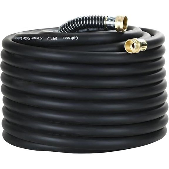 Heavy Duty 100FT Rubber Garden Hose with Braiding