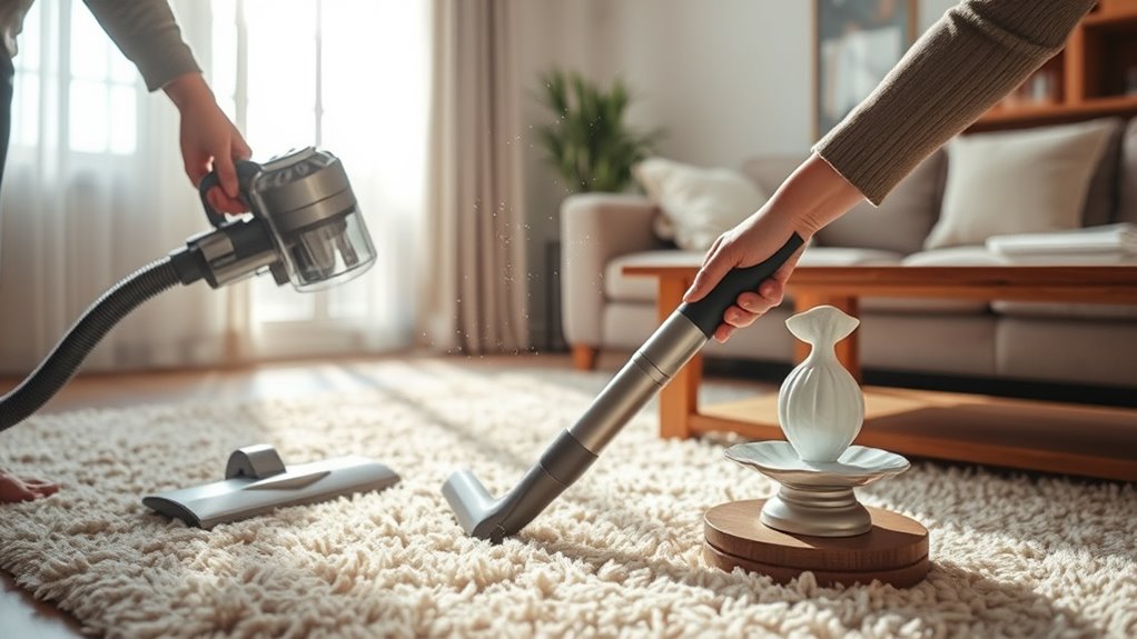 dust first vacuum later