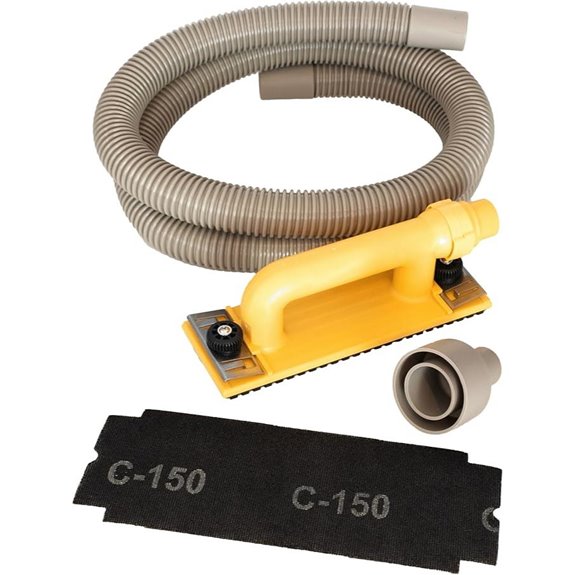 Hyde Tools 09165 Dust-Free Drywall Vacuum Hand Sander with 6-Foot Hose