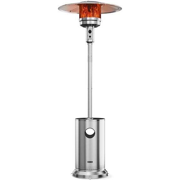 East Oak 50,000 BTU Patio Heater with Stainless Steel