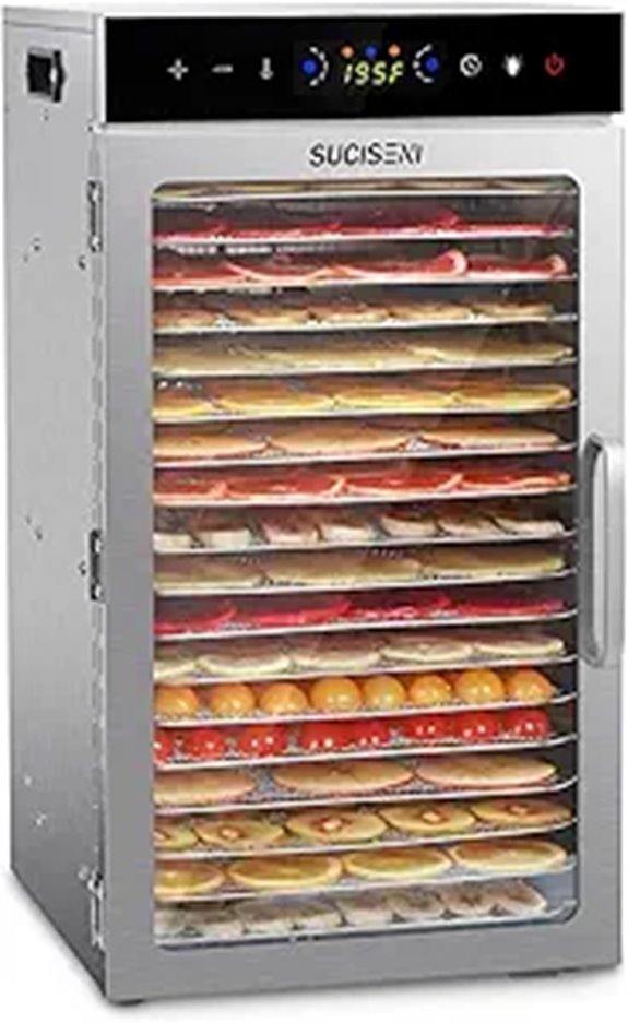 Food Dehydrator Machine 18 Trays 1000W with Timer