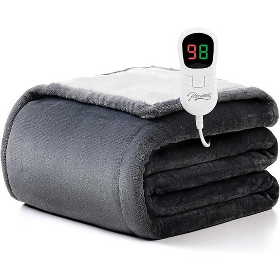 Homemate Heated Blanket Electric Throw with Auto-Off