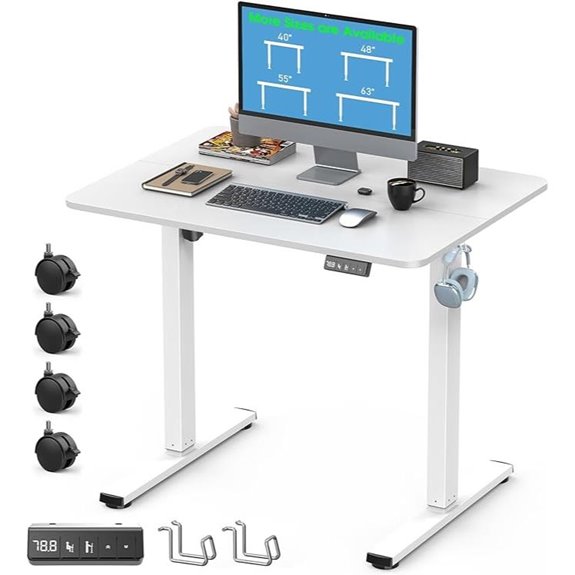Height Adjustable Electric Standing Desk with Memory