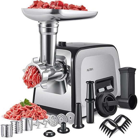 Electric Meat Grinder with Sausage & Kubbe Kit