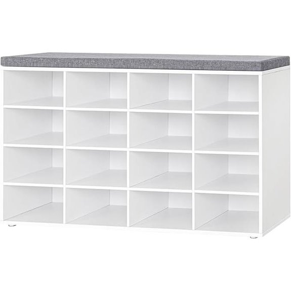 DINZI LVJ Shoe Storage Bench with Cushion