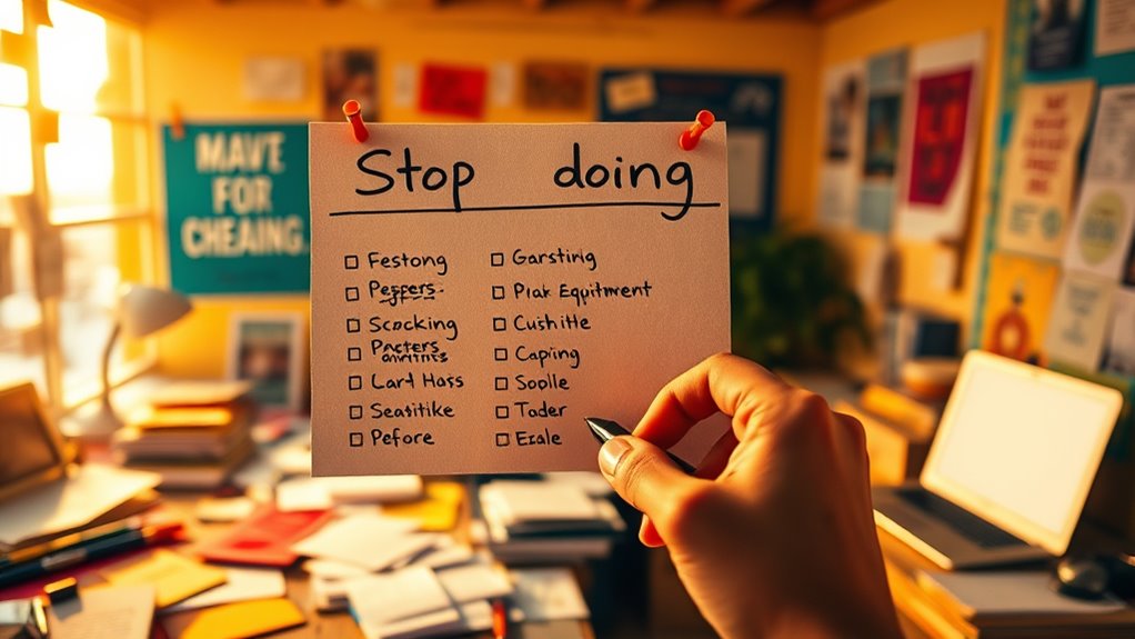 eliminate distractions focus priorities