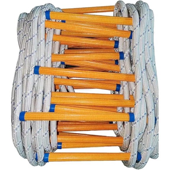 Emergency Flame-Resistant Rope Ladder 32 Feet 2000 lbs