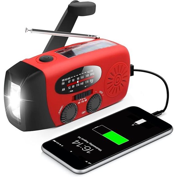 RunningSnail Emergency Hand Crank Radio with Flashlight