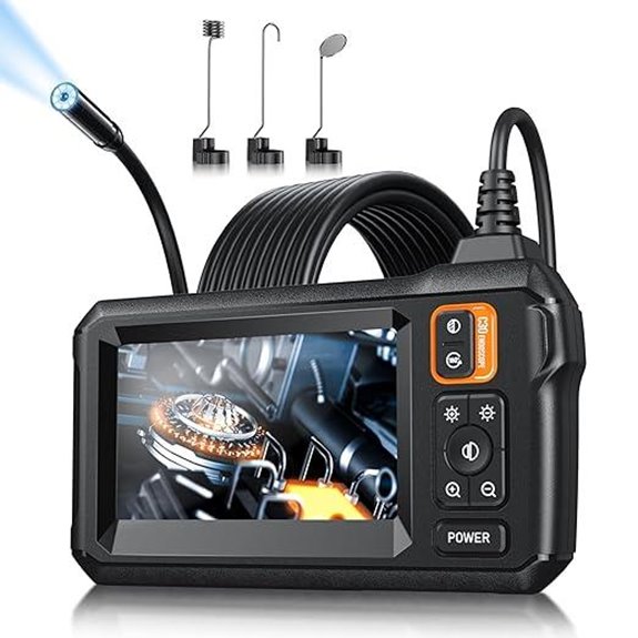 Endoscope Camera with Light and 4.3 Screen