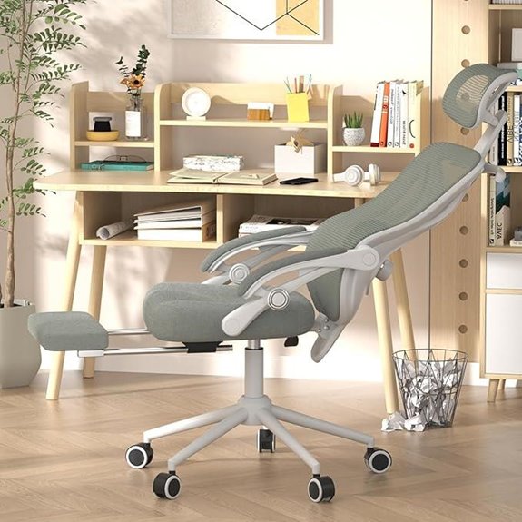 Ergonomic Office Chair with Footrest and Lumbar Support