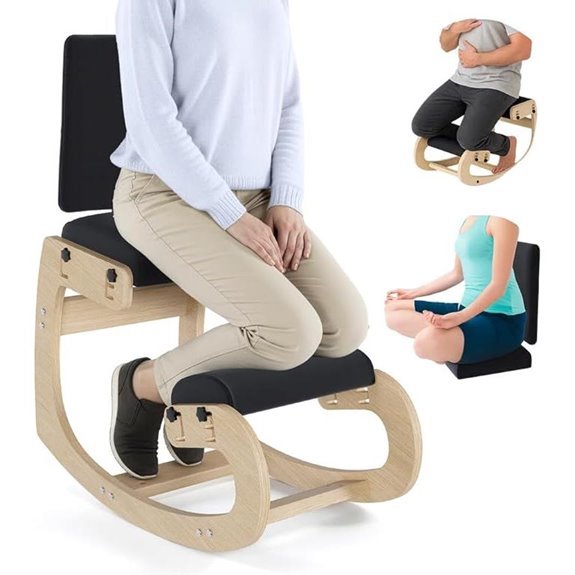 Mind Oasis Ergonomic Kneeling Chair with Back Support