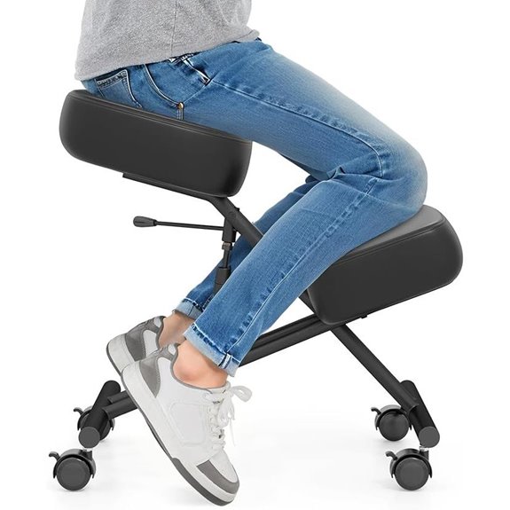 Giantex Ergonomic Kneeling Office Chair with Cushions