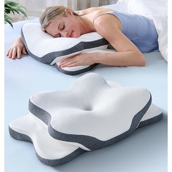 Ergonomic Cooling Cervical Neck Pillow for Sleep