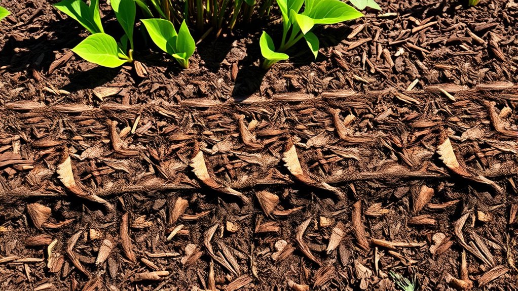 evenly layer mulch properly
