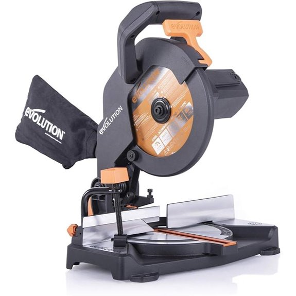 Evolution Power Tools R210CMS Miter Saw with TCT Blade