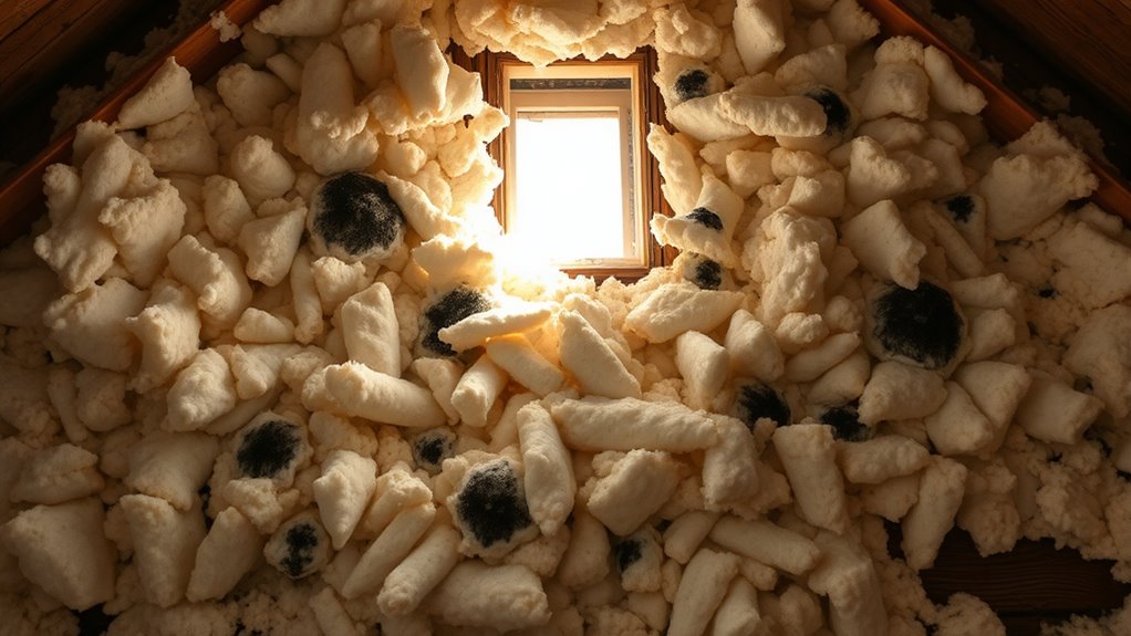 excess insulation traps moisture