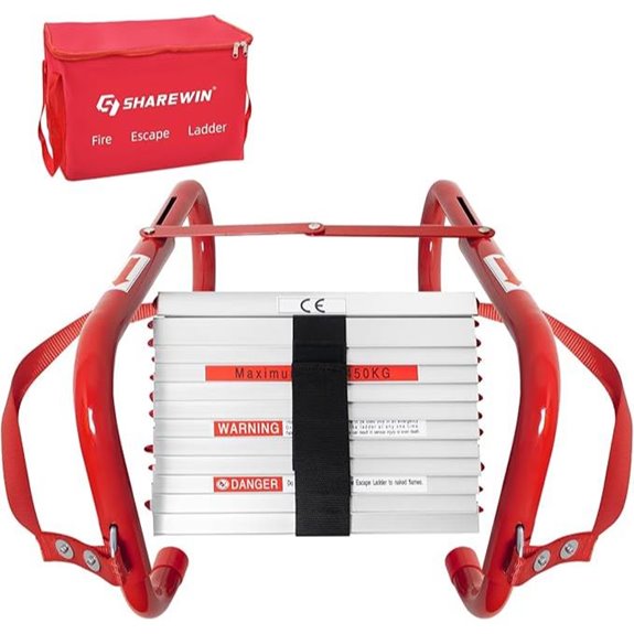 SHAREWIN Extendable 3-Story Fire Escape Ladder