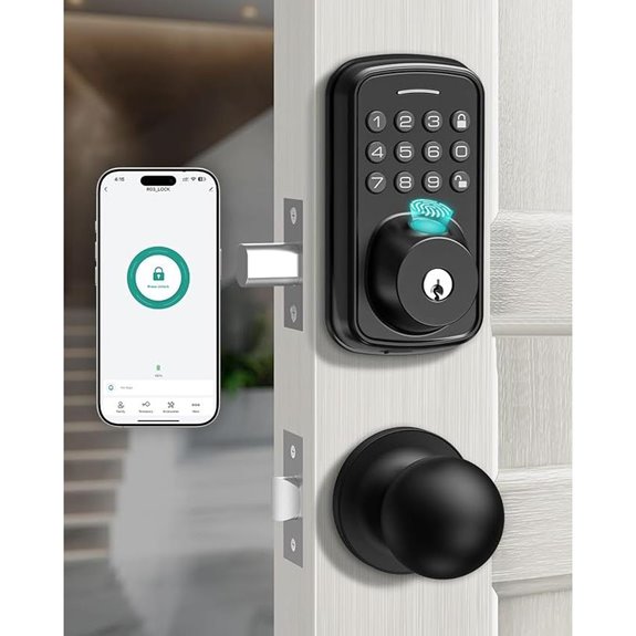 fingerprint enabled handle lock