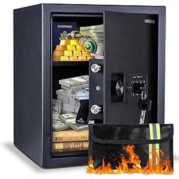 Electronic Digital Safe Box with Fireproof Bag