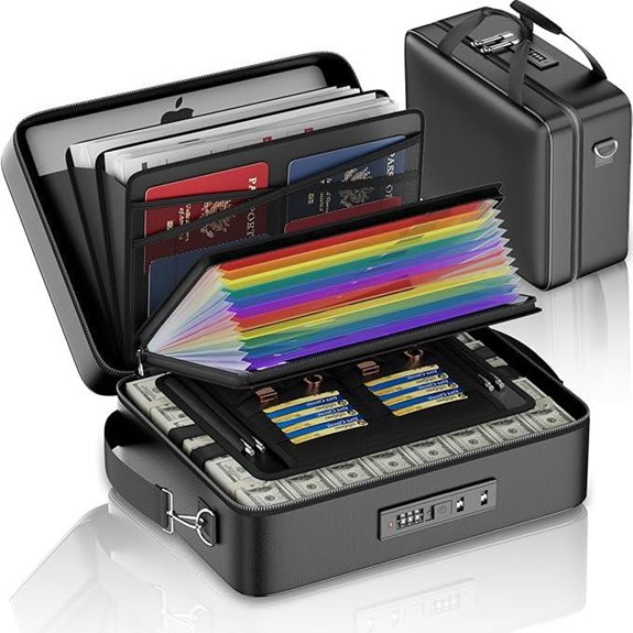 ENGPOW Fireproof Document Box with Lock