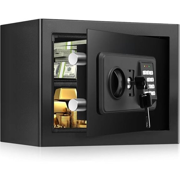 Small Fireproof Waterproof Home Safe with Digital Lock