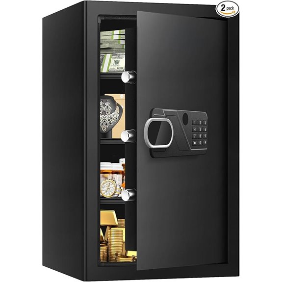 Fireproof Waterproof Safe with Alarm and Keypad