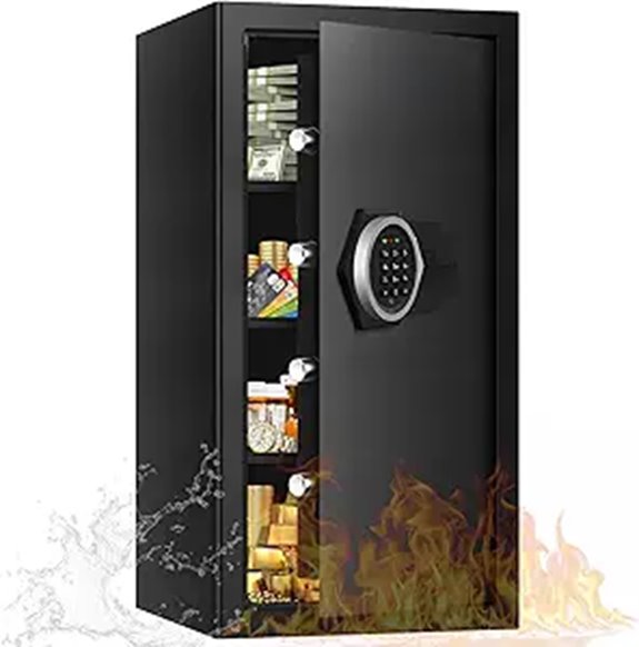 Large Fireproof Waterproof Safe with Lock & Keys