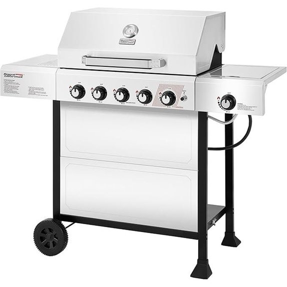 Royal Gourmet 5-Burner Gas Grill with Side Burner