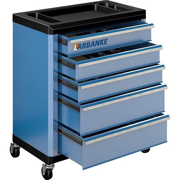 LARBANKE 5-Drawer Rolling Tool Chest with Accessories
