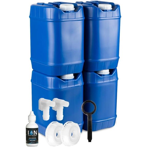 5-Gallon Stackable Water Storage Containers Kit