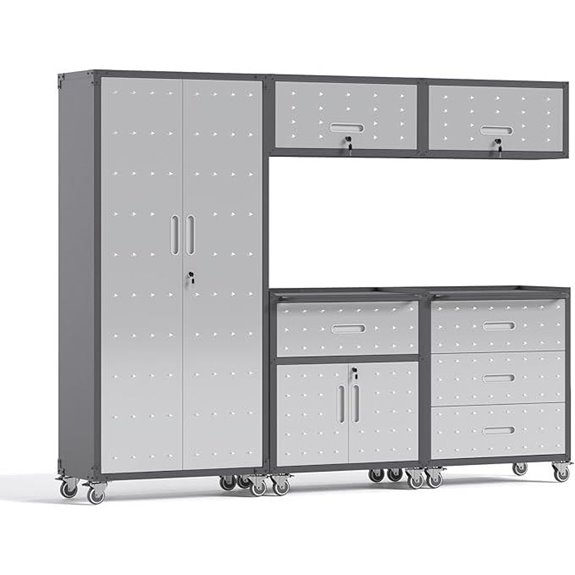 AQY Metal Garage Storage Cabinet Set (5 Pieces)