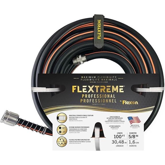 Flexon Flextreme Pro 5/8 100ft Rubber Garden Hose