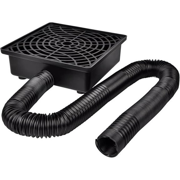 Catch Basin Downspout Extender with Flexible Pipe