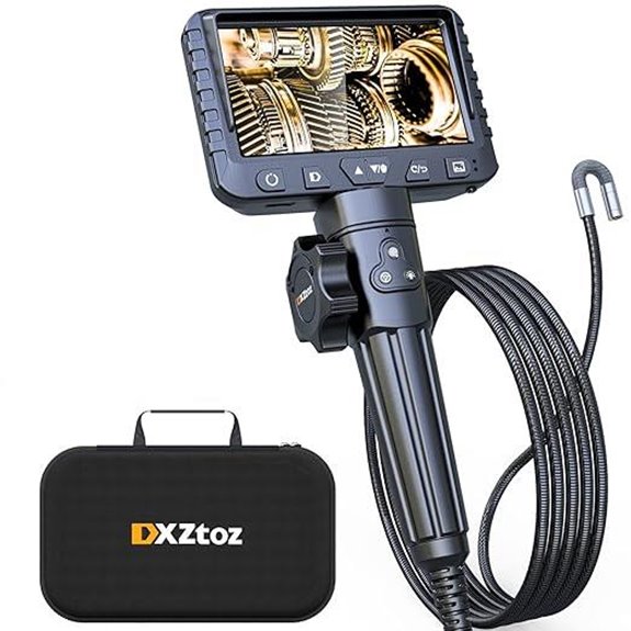 DXZtoz Two-Way Articulating Borescope with Light