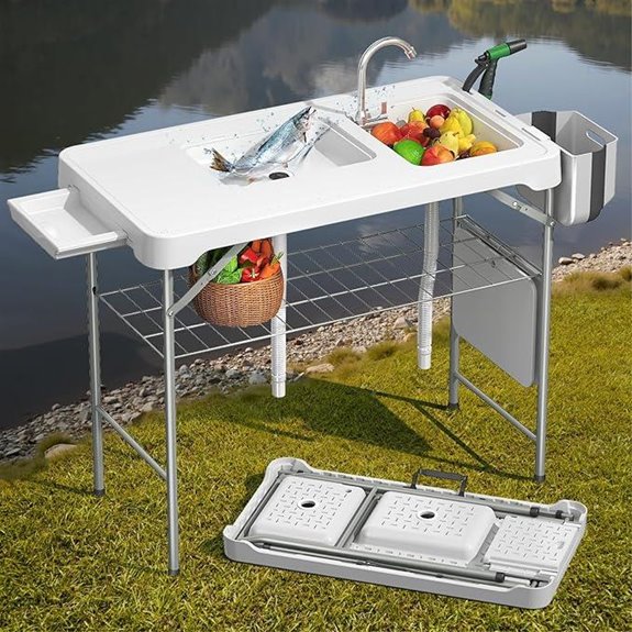 folding fish cleaning table