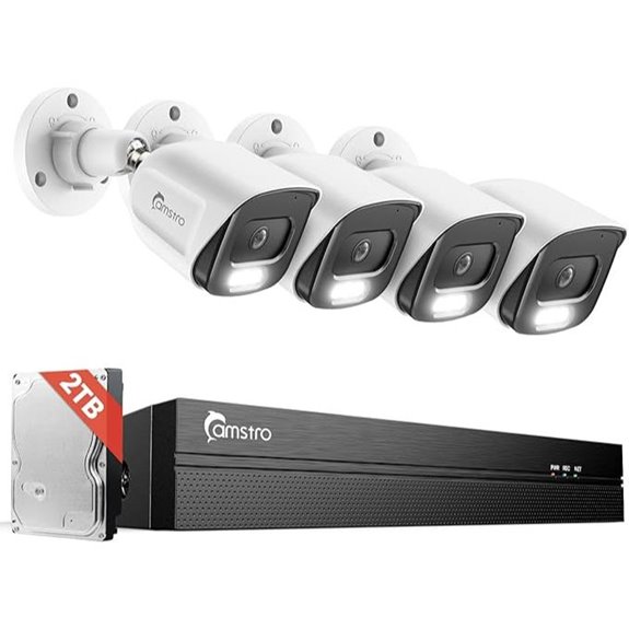 4-Piece 5MP PoE Security Camera System with NVR