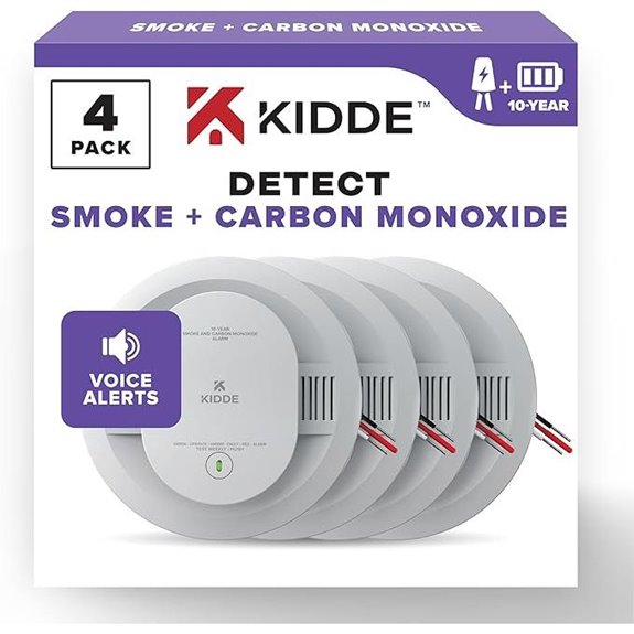 Kidde Hardwired Smoke & CO Detectors (4 Pack)