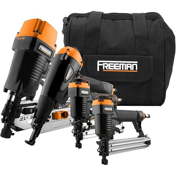 Freeman Pneumatic Nailer & Stapler Kit (4-Piece)