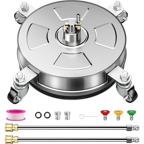 Pressure Washer Surface Cleaner with 4 Wheels
