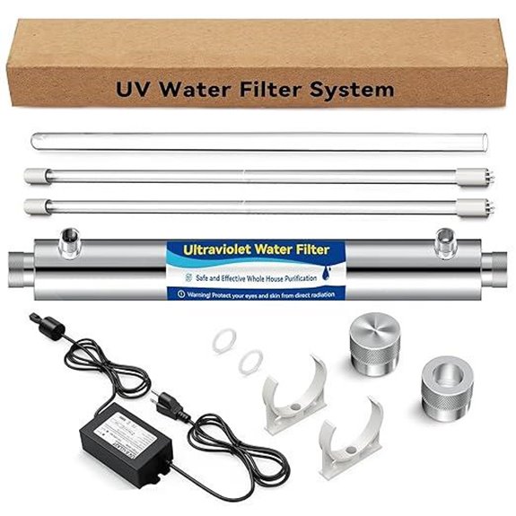 Whole House UV Water Filter System with Extra Bulb