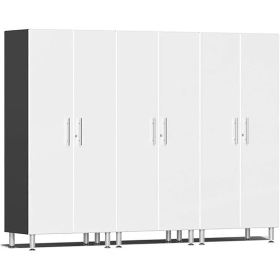 Ulti-MATE UG22630W 3-Piece Tall Garage Cabinets