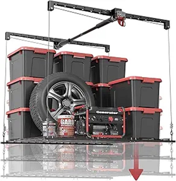 Overhead Garage Storage Rack for 8-10 ft Ceilings