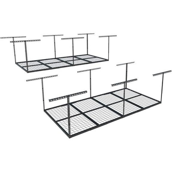 FLEXIMOUNTS 4x8 Garage Overhead Storage Racks (2-Pack)