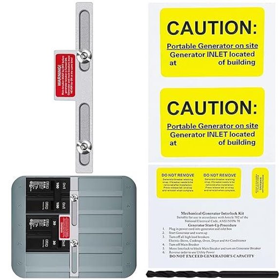 Generator Interlock Kit for Eaton/Cutler Hammer BR Panels
