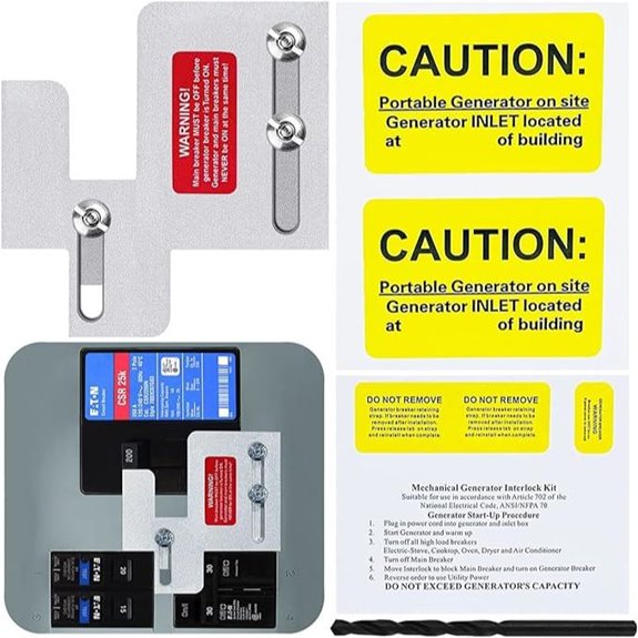 Generator Interlock Kit for Eaton & Cutler Hammer Panels