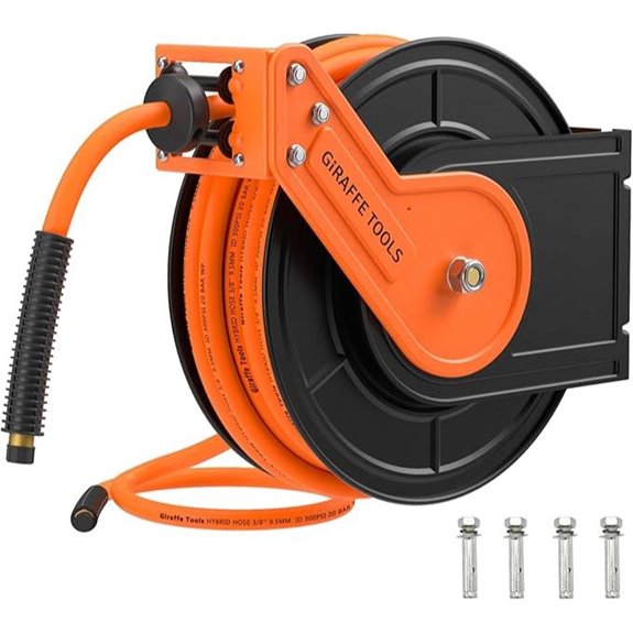 Giraffe Tools 50ft Retractable Air Hose Reel